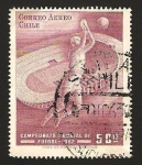 Stamps Chile -  210 - Campeonato mundial de fútbol en Santiago de Chile en 1962