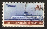 Stamps Turkey -  avion y aeropuerto