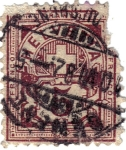 Stamps Switzerland -  Cifras. Helvetia.