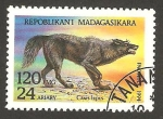 Sellos del Mundo : Africa : Madagascar : perro lobo