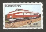 Stamps : Africa : Burkina_Faso :  tren