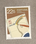 Stamps Portugal -  100 años de correo postal