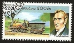 Stamps Laos -  locomotora