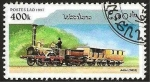 Sellos de Asia - Laos -  tren