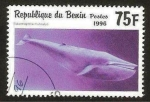 Sellos de Africa - Benin -  cetaceo