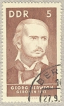 Stamps Germany -  DDR Georg Herwegh 1817