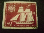 Stamps : America : Chile :  sesquicentenario de la toma de valdivia por lord cochrane 1820 - 1970
