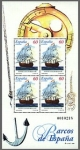 Stamps Spain -  ESPAÑA 1996 3416 Sello ** HB Barcos de Epoca Navio El Catalan