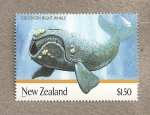 Stamps New Zealand -  Ballena del sur