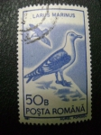 Sellos del Mundo : Europe : Romania : larus marinus