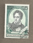 Stamps Russia -  Lord Byron, poeta inglés