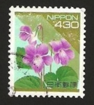 Stamps Japan -  flora