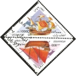 Stamps Asia - Afghanistan -  Barcos de vela antiguos