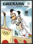 Sellos del Mundo : America : Grenada : olimpiada seul 88, de walt disney