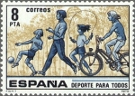 Stamps Spain -  ESPAÑA 1979 2517 Sello Nuevo Deporte para todos c/señal charnela