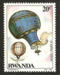 Sellos del Mundo : Africa : Rwanda : globo de pilatre