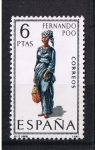 Stamps Spain -  Edifil  1843 Trajes típicos españoles  