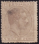 Stamps : America : Puerto_Rico :  Alfonso XII