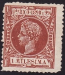 Stamps : America : Puerto_Rico :  Alfonso XIII
