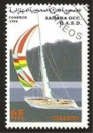 Sellos de Africa - Marruecos -  barco de vela