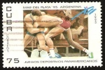 Sellos de America - Cuba -  juegos deportivos panamericanos en mar del plata(argentina), lucha