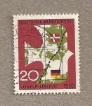 Stamps Germany -  Enlace ferroviario Dinamarca-Alemania