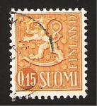 Stamps Finland -  leon rampante