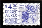 Sellos de America - Mxico -   Danza de la Pluma  festivales de Oaxaca