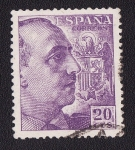 Stamps Spain -  Francisco Franco