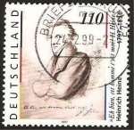 Stamps Germany -  1794 - Heinrich Heine, poeta