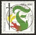 Stamps Germany -  2039 - Costumbre y tradicion: dragón y espada