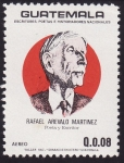 Stamps : America : Guatemala :  Rafael Arévalo Martinez
