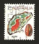 Stamps Australia -  agate