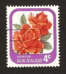 Stamps New Zealand -  flor, super star