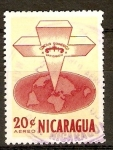 Stamps Nicaragua -  CRUZ  SOBRE  EL  MUNDO