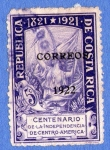 Sellos del Mundo : America : Costa_Rica : Centenario de la Independencia de Centro America