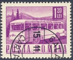 Stamps Romania -  autobus