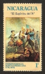 Stamps Nicaragua -  independencia norteamerica