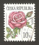 Stamps Czech Republic -  491 - flor rosa