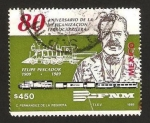 Stamps Mexico -  80 anivº de la mexicanizacion ferrocarrilera