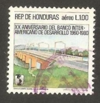 Stamps Honduras -  vista puente sobre rio comayagua