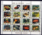 Sellos de Asia - Emiratos �rabes Unidos -  UMM AL QIWAIN. Peces tropicales.