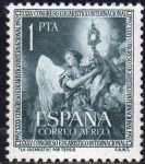 Stamps Spain -  ESPAÑA 1952 1117 Sello Nuevo XXXV Congreso Eucarístico Internacional Barcelona La Eucaristía Tiepolo