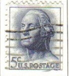 Stamps United States -  USA 1963 Scott 1213 Sello Presidente 1º George Washington (22/1/1732-14/12/1799) usado