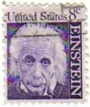 Stamps United States -  USA 1965 Scott 1285 Sello Personaje Albert Einstein Fisico Alemán (14/03/1879-18/04/1955) usado