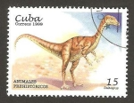 Sellos del Mundo : America : Cuba : animal prehistórico, saltopus