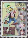 Stamps San Marino -  SAN MARINO 1970 Scott 737 Sello Nuevo Disney Gyro Gearloose Ungenio Tarconi 2L