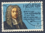 Stamps Europe - Switzerland -  Beat Fischer Von Reichenbach  1641-1698