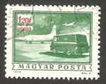 Sellos de Europa - Hungr�a -  avión y furgón de correos