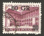 Stamps Poland -  patio central del castillo wawel, cracovia